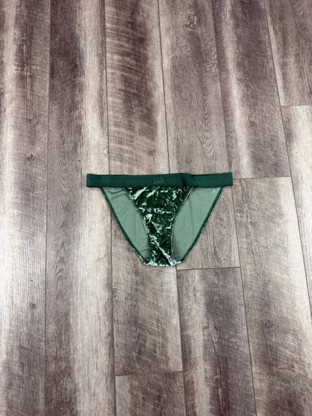 VS‎ Green Velour Bikini Underwear
